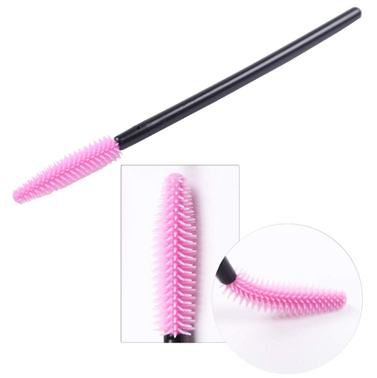 Silicone Mascara Wands Disposable Eyelash Brushes for Extensions 50 pieces/bag