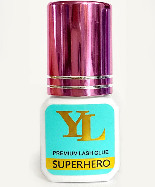 SUPERHERO 0.5-1 Second Fast Drying -EXTRA STRONG- LONG RETENTION 8 weeks Eyelash Extension Glue/Adhesive 【For low to medium humidity】