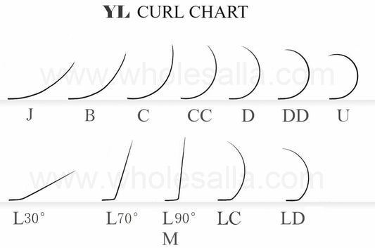 L curl lashes (70-degree, 30-degree)  【Best Quality Ever】0.03mm 0.05mm 0.06mm Cashmere Extra Matte Dark Black Lashes